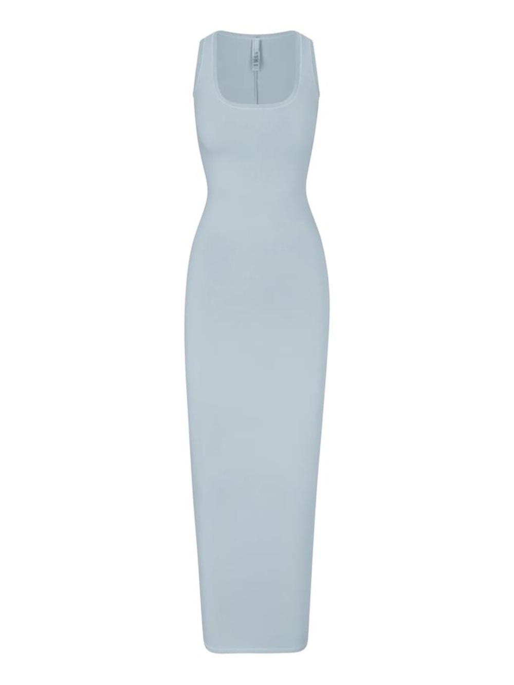 SKIMS New Vintage Scoop Neck Sleeveless Light Blue Maxi Bodycon Dress Size L
